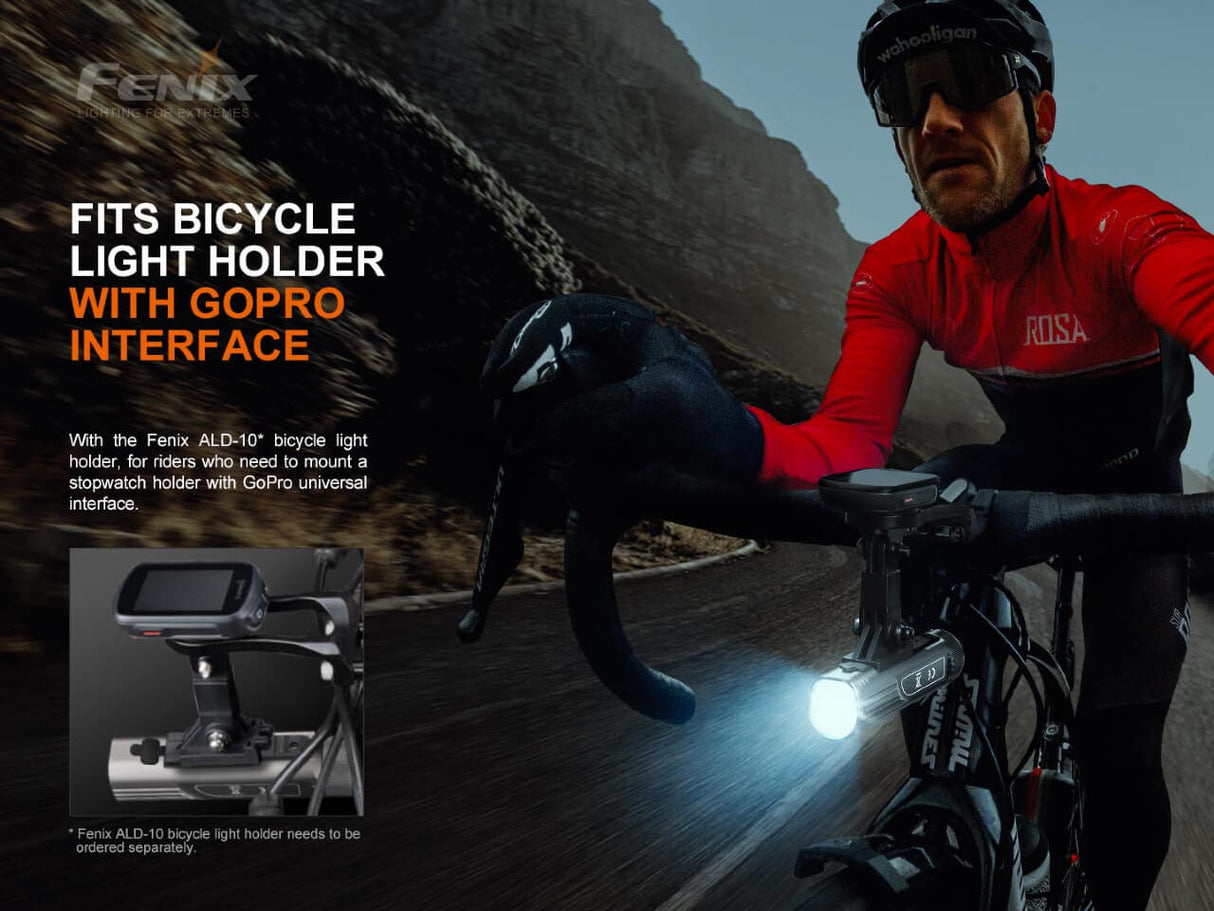 Fenix BC21R V3.0 Bike Light 1200-Lumen Aluminum Trail Ready