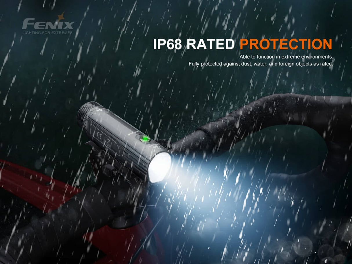 Fenix BC21R V3.0 Bike Light 1200-Lumen Aluminum Trail Ready