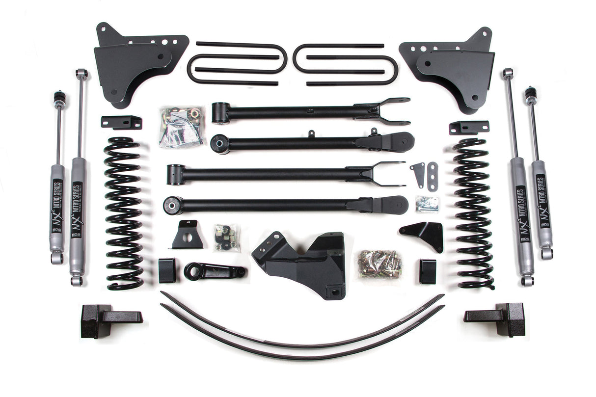6 Inch Lift Kit w/ 4-Link | Ford F250/F350 Super Duty (05-07) 4WD | Gas