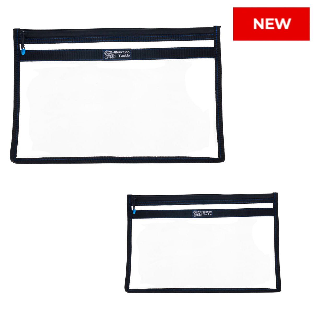 Reaction Tackle Clear Storage Bag Tackle Pak - Water-Resistant Plastic Storage - New