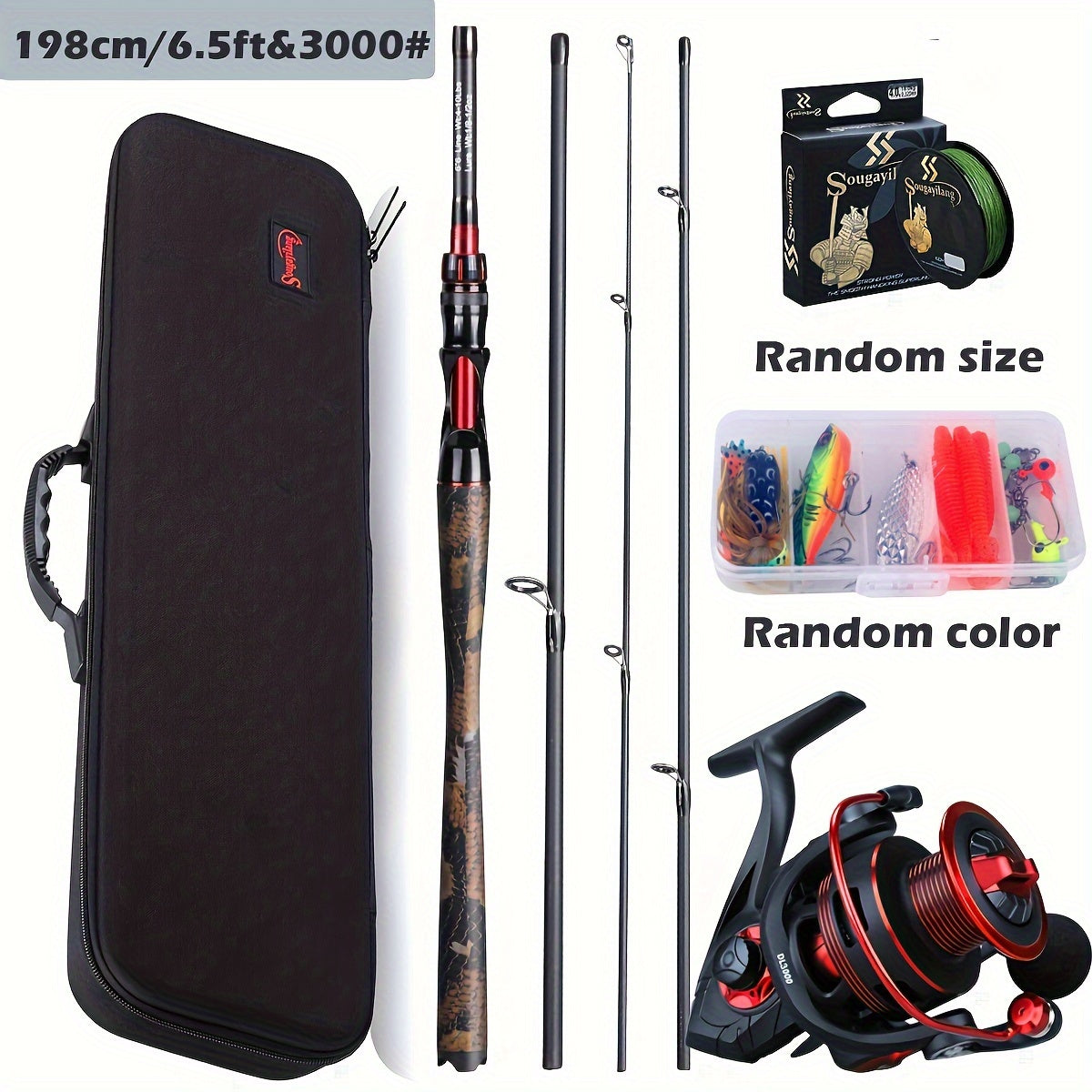Fishing Rod Reel Combo Carbon Fiber-2