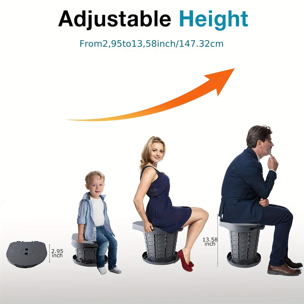 Camping Toilet Portable Adjustable Potty-4