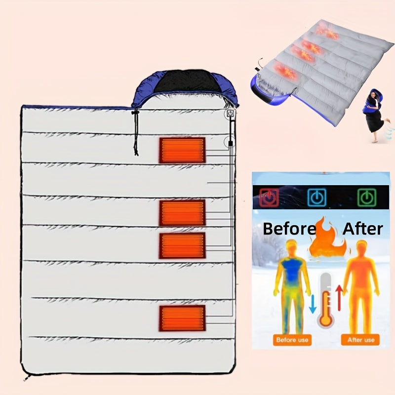 Sleeping Bag Portable Camping Blanket-3