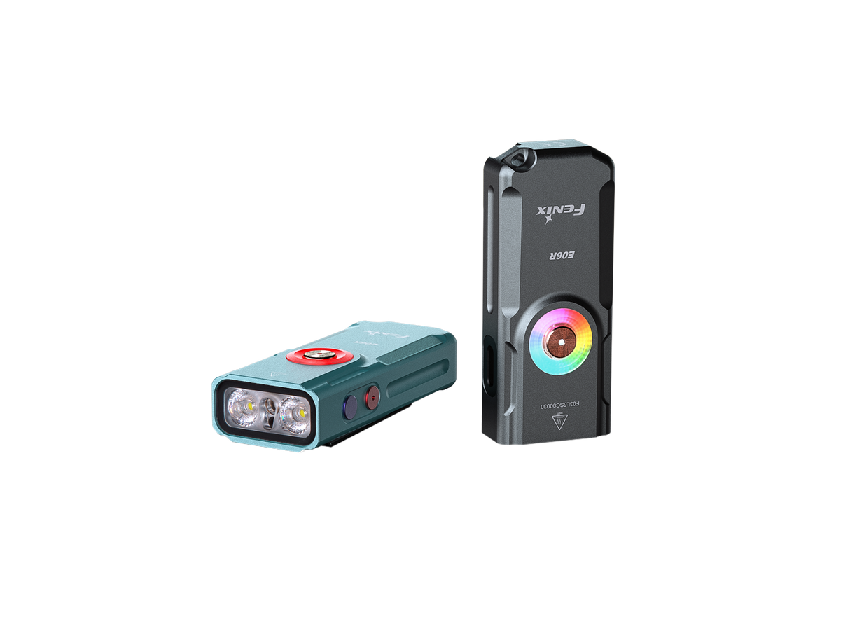 Fenix E06R Keychain Light With Powerful 700 Lumen Output White UV Red Laser Pointer For Everyday Carry Enthusiasts