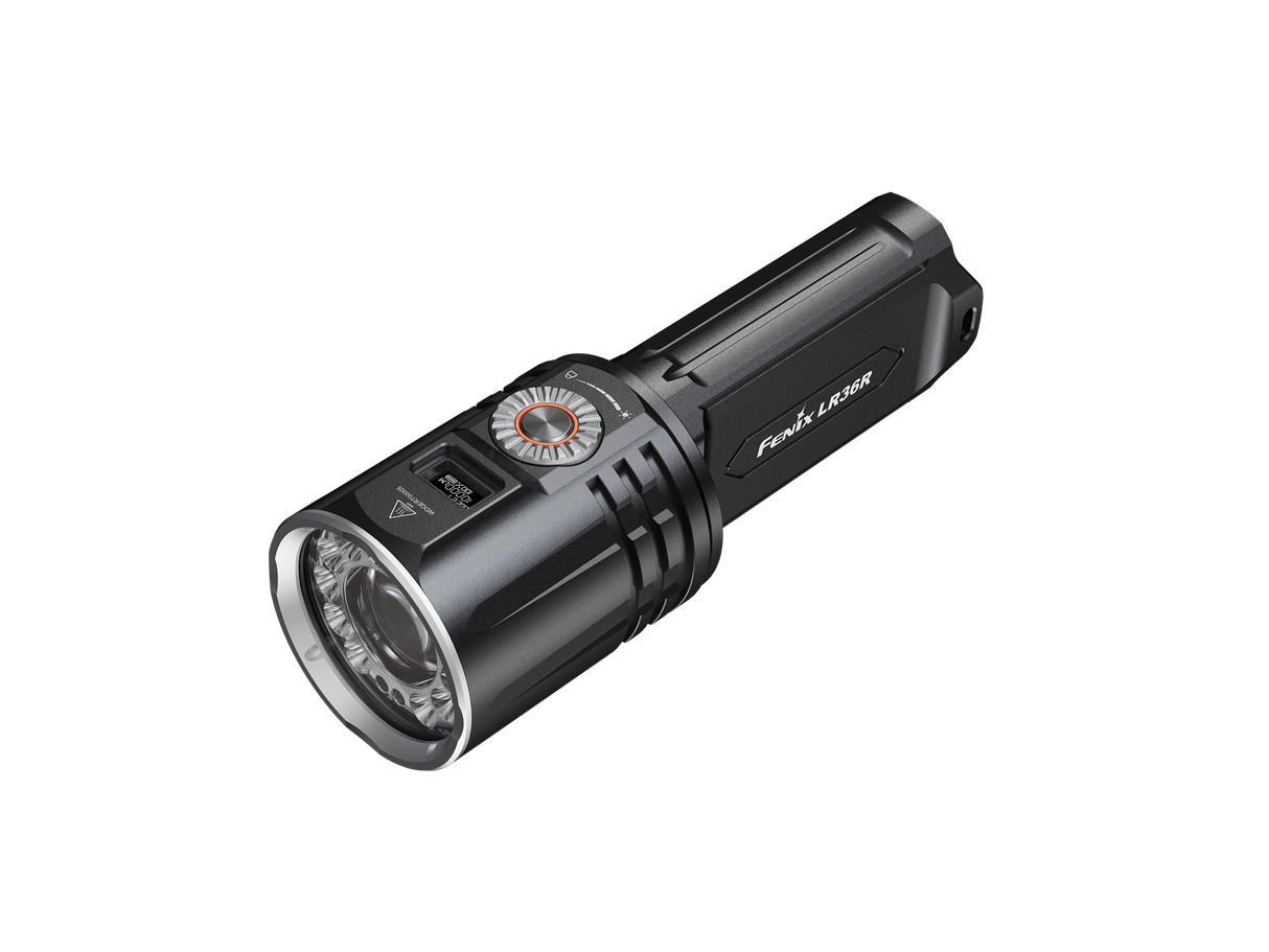 Fenix LR36R Powerful White Laser Flashlight for Rescue and Tactical Ops 10000 Lumen OLED Display