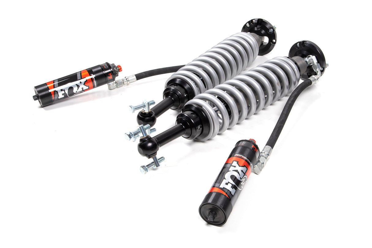 FOX 2.5 Coil-Over Shocks w/ DSC Reservoir Adjuster | 4 Inch Lift | Performance Elite Series | Ford F150 (15-25) 4WD