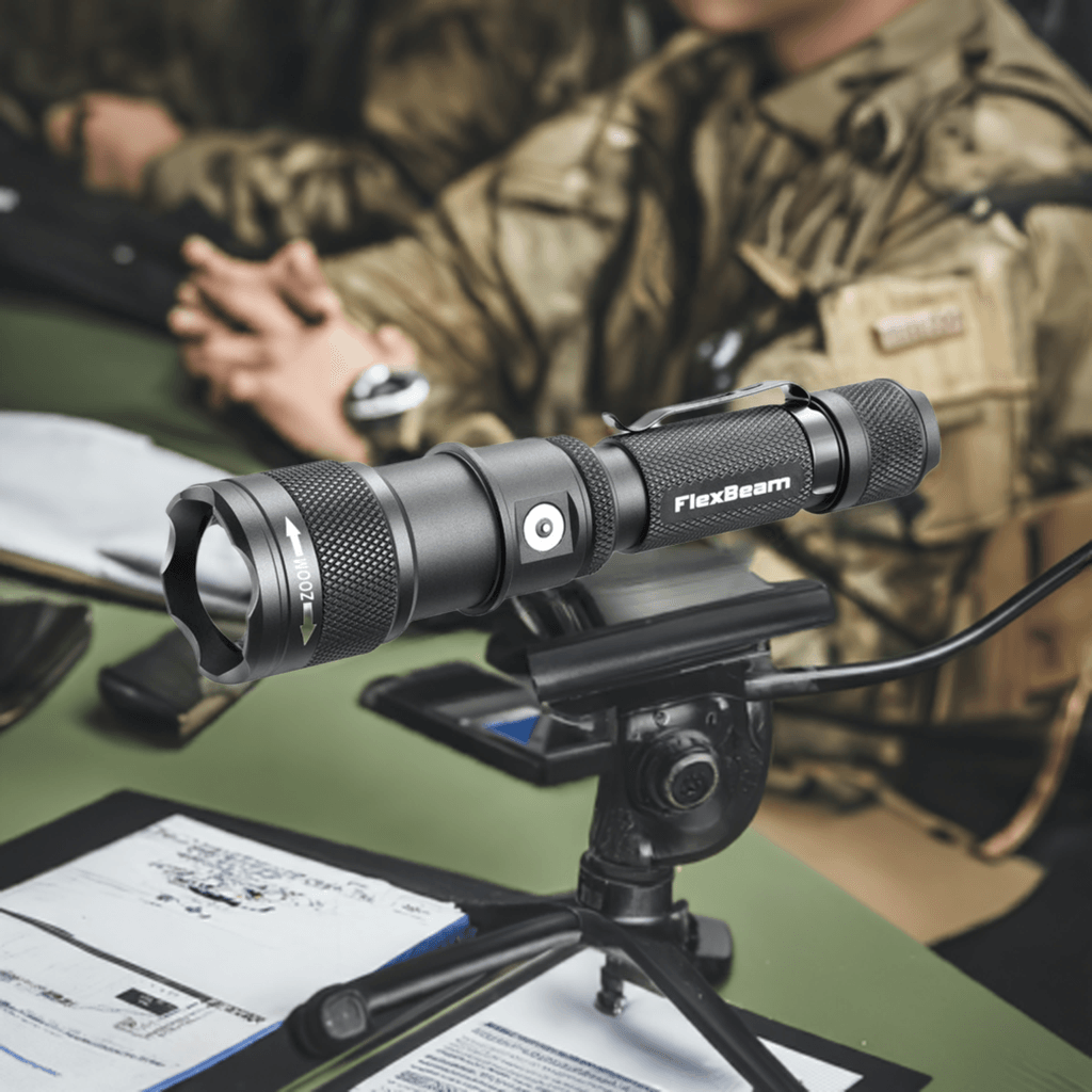 FlexBeam- 1200 Lumen Adjustable Beam Rechargeable Flashlight