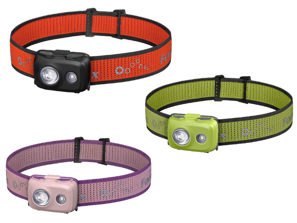 Fenix HL16 Headlamp 450 Lumen LED Ultralight For Night Running Camping Trekking Outdoors