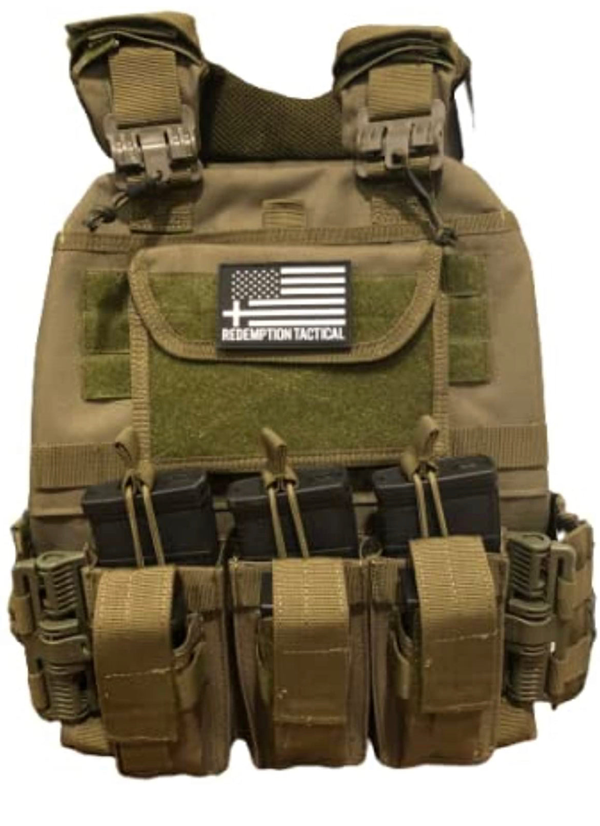 "BLACK RAMBO" LEVEL IV ARMORED VEST COMBO (LIGHTWEIGHT LEVEL IV (2) 10x12 Front/Back Ceramic PE Plates))