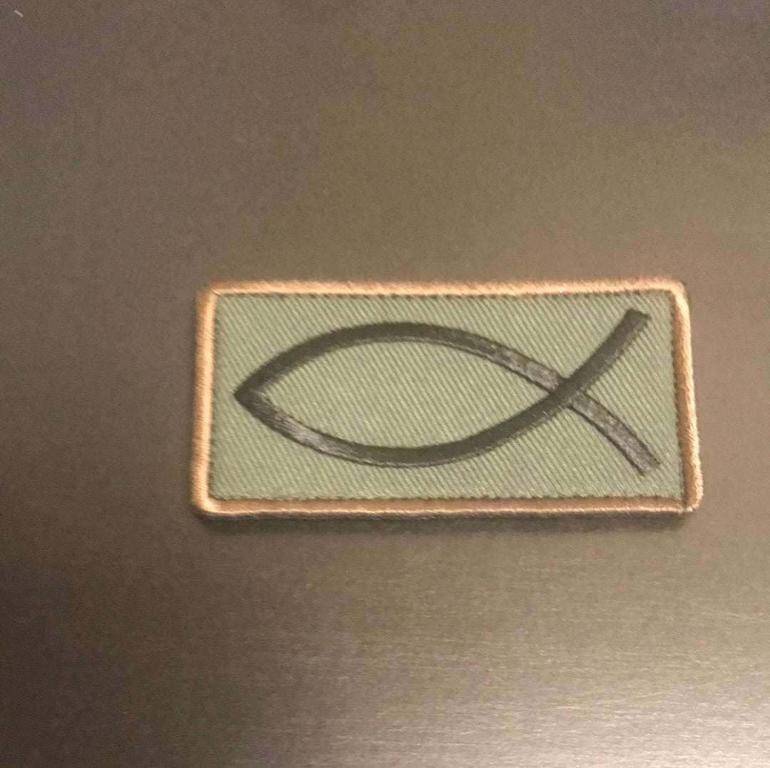 Christian fish Patch