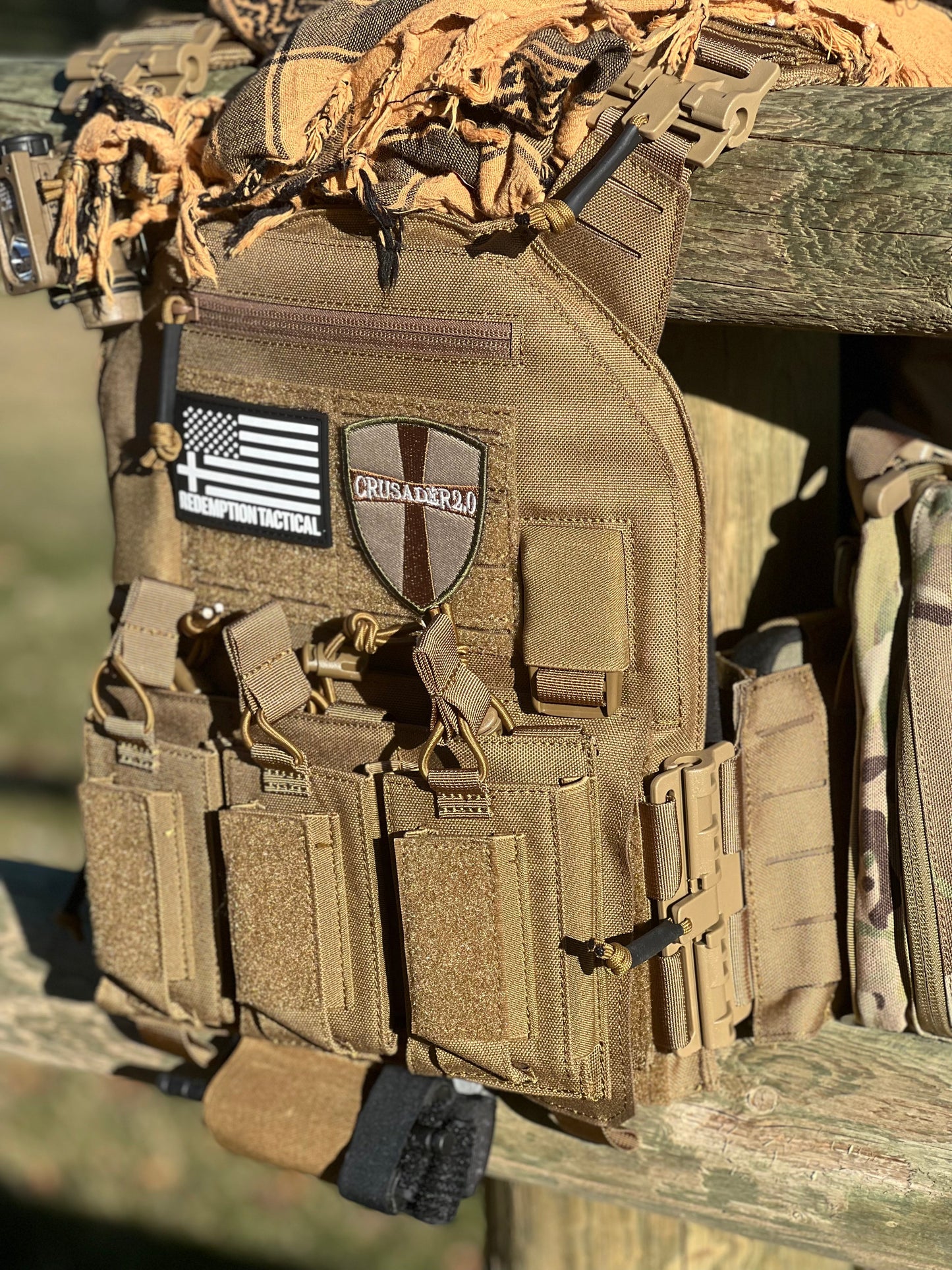 Redemption Tactical CRUSADER 2.0® ARMOR FULL KIT COMBO PACKAGE LIGHTWEIGHT LEVEL IV (2) 10x12 Front/Back Plates (2) 6x8 Side Plates (Level III PE)