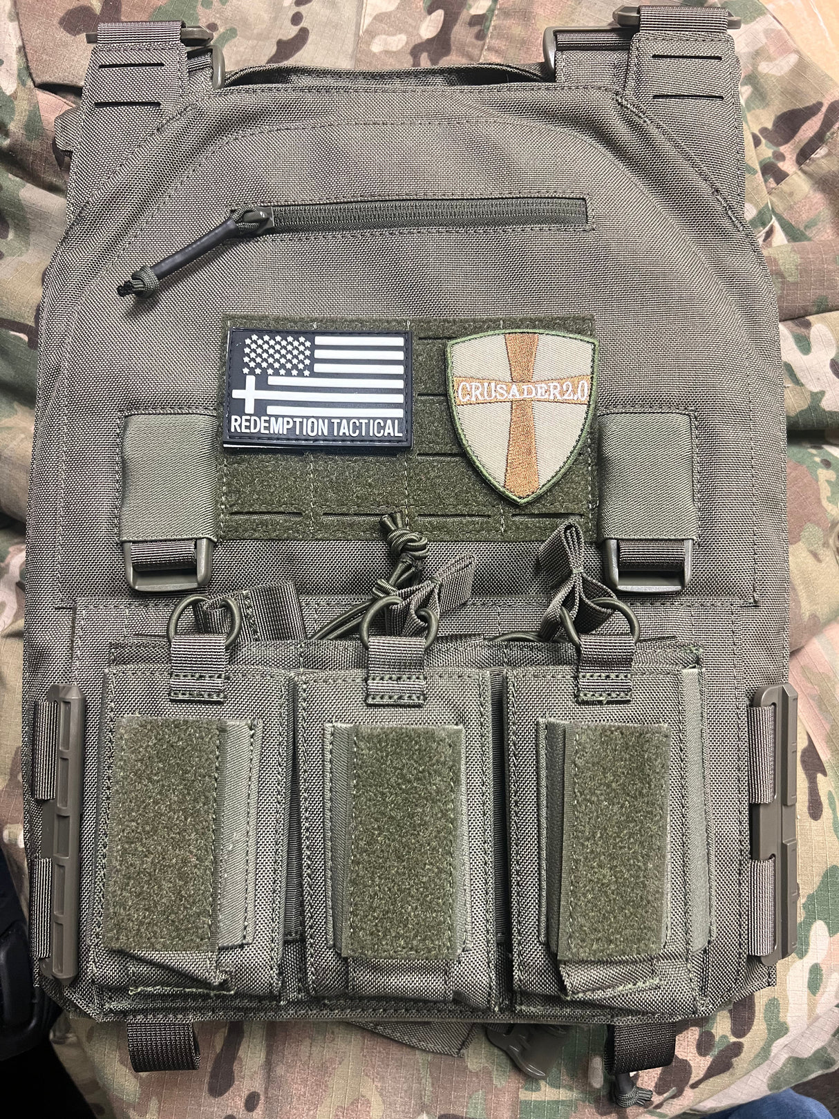 Redemption Tactical® "CRUSADER 2.0 XL” Plate Carrier Vest with Side Cummerbund