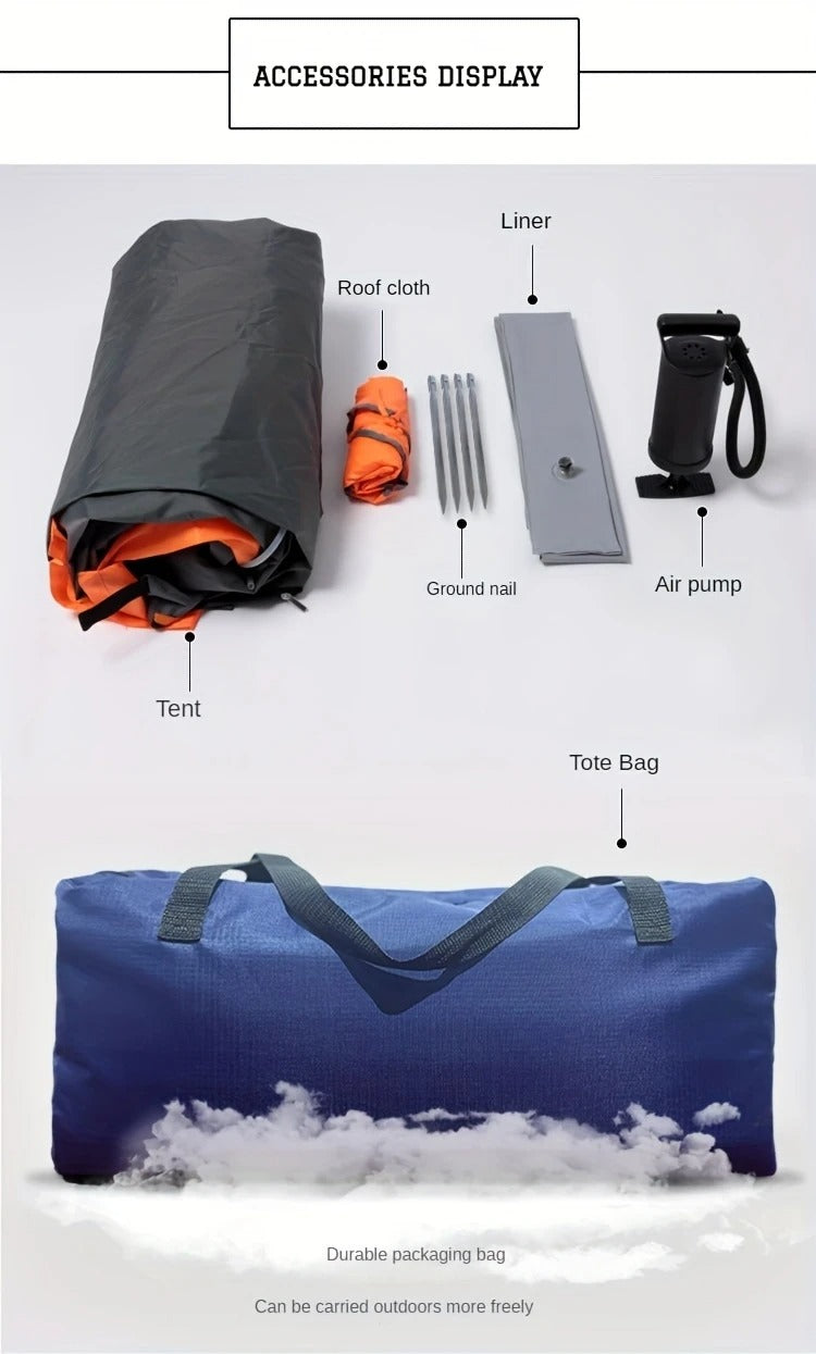 4-Person Inflatable Tent with Rainfly for Outdoors-3