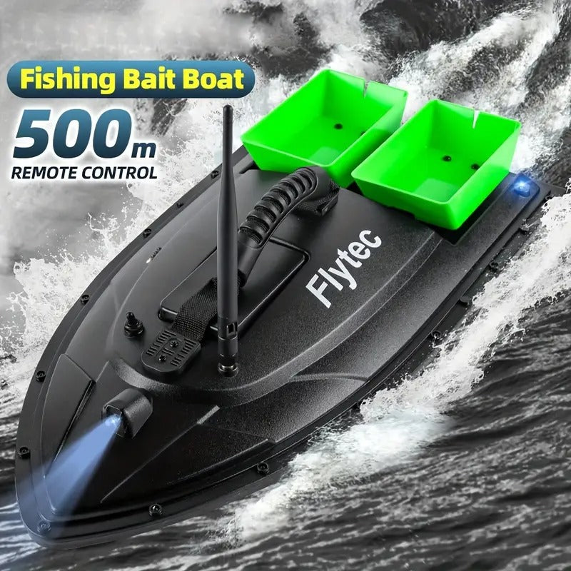 Remote Control Fishing Bait Boat Double Compartment-2