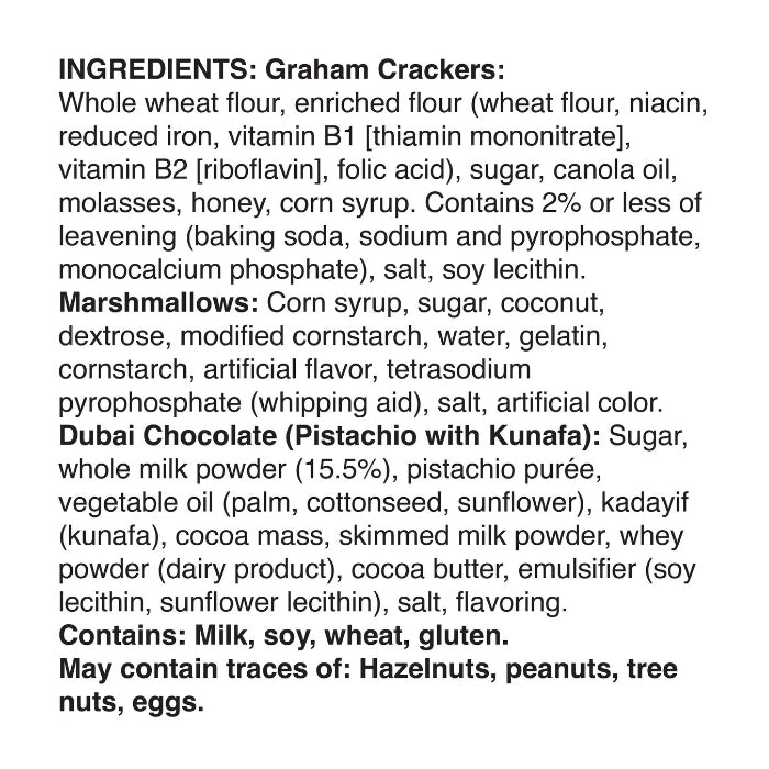 Dubai Chocolate S’mores Night Pack