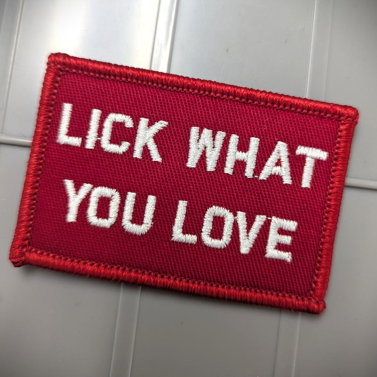 As Seen on Socials - Lick What You Love - Red w/White