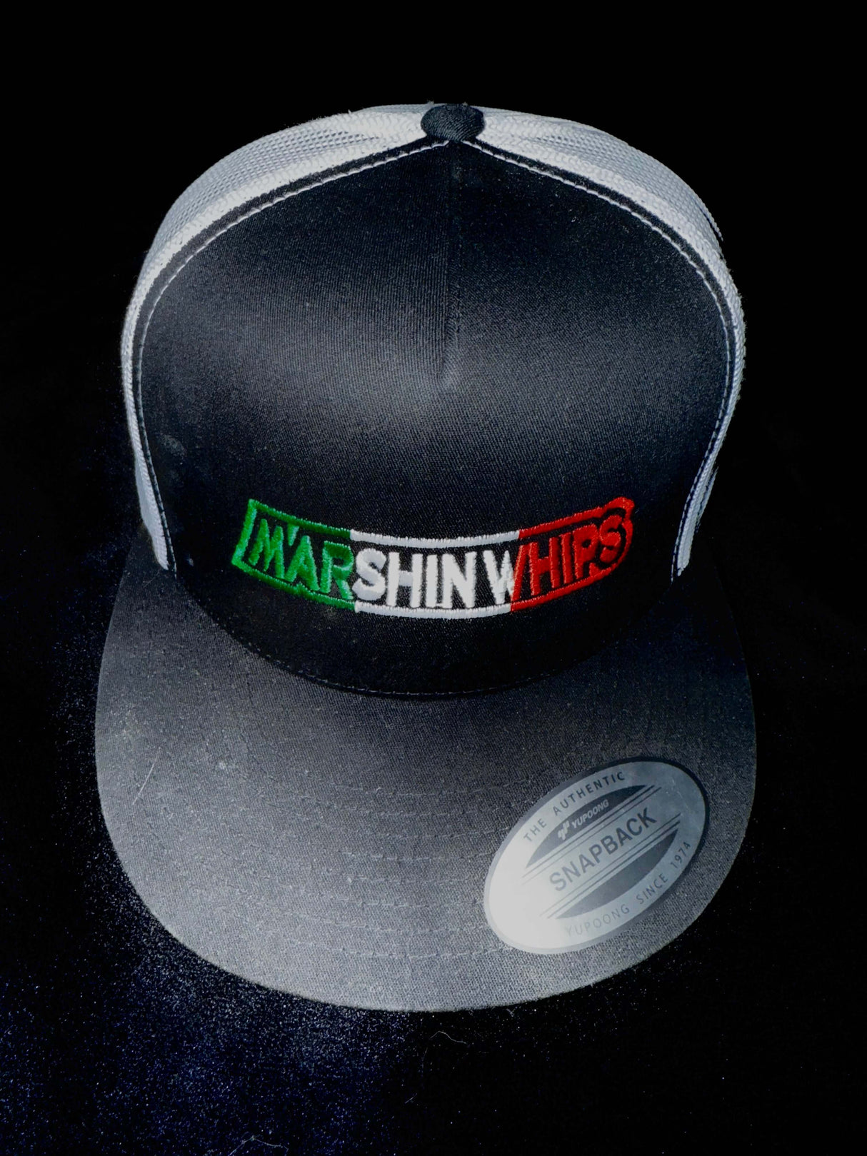 Snap Back Hat - Red, White,Green