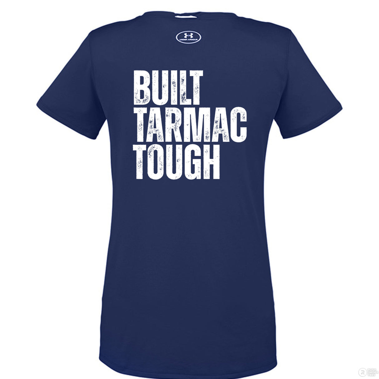 Under Armour Women’s Performance Tee Built Tarmac Tough The Crew Hangar UA Tech Quick Dry Sweat Wicking Mobility