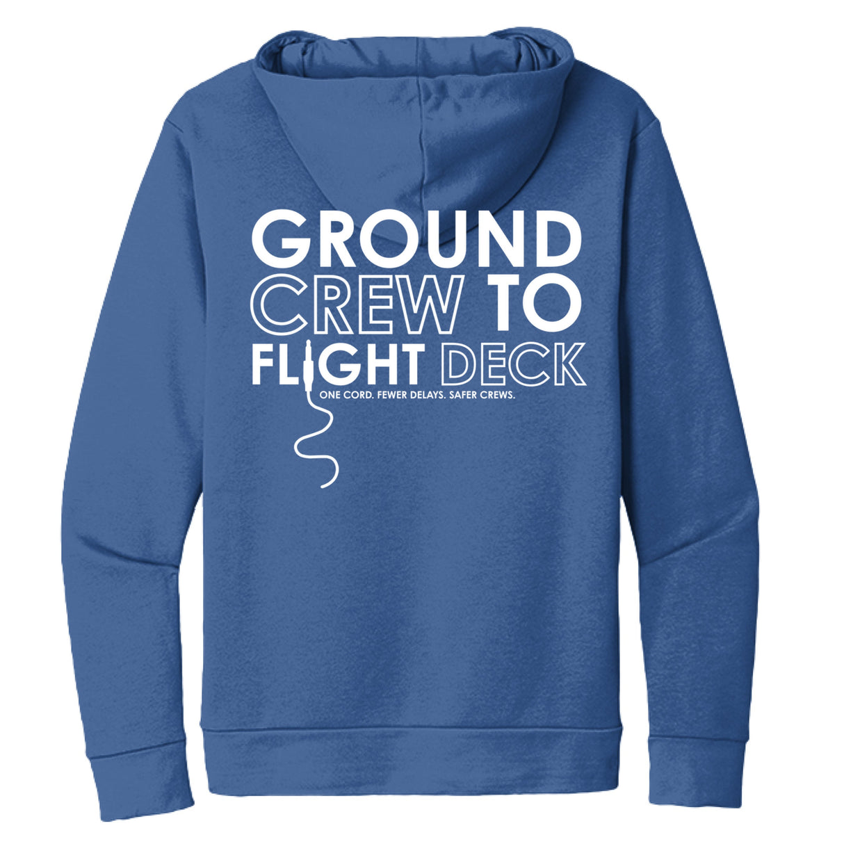 GroundComm X30 Hoodie Royal Unisex Pullover Brushed Back Fleece For Everyday Wear The Crew Hangar