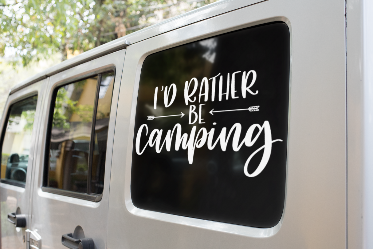 Rather Be Camping Adventure Sticker-1