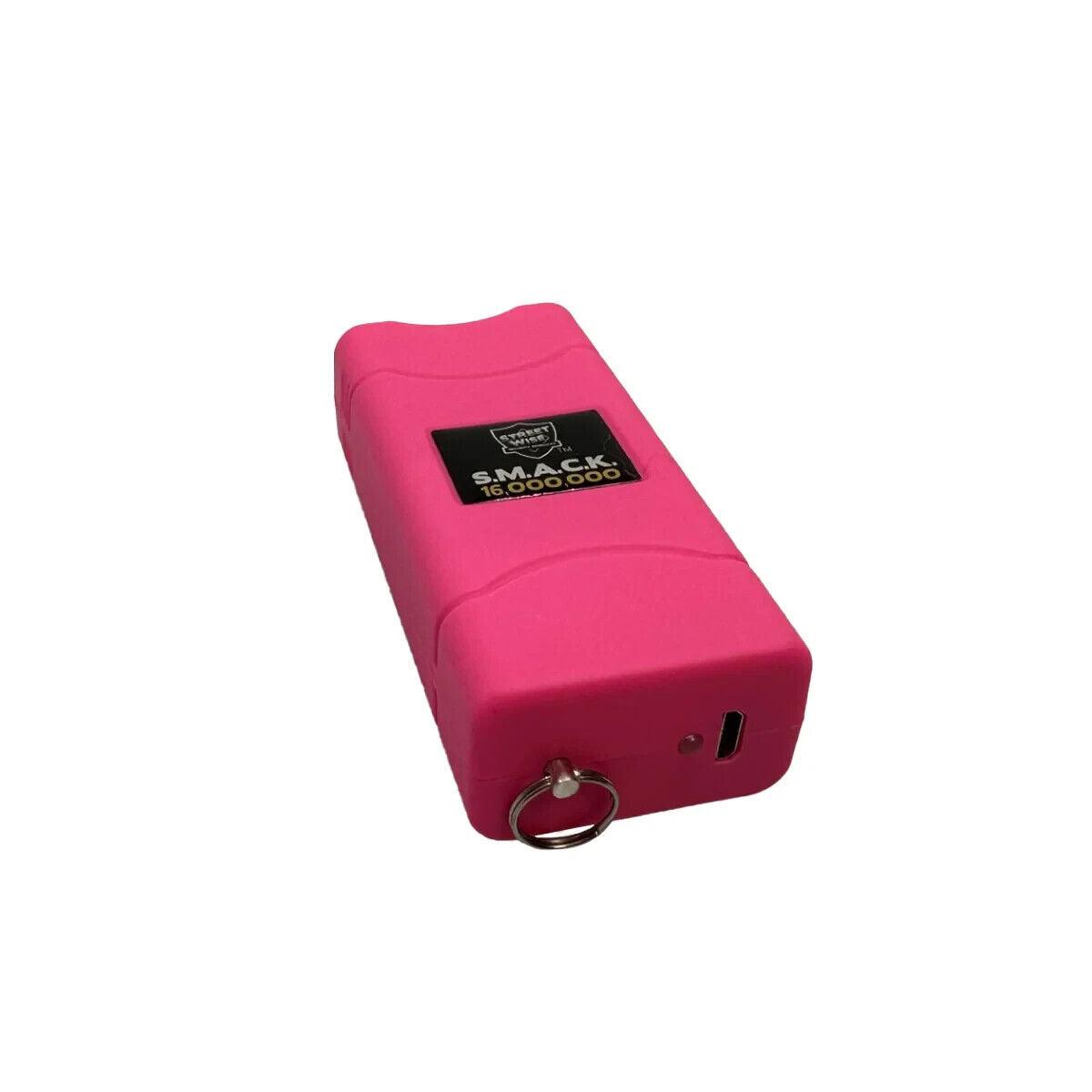 Pepper Spray and Stun Gun Self-Defense Keychain Set - Vibrant Pink