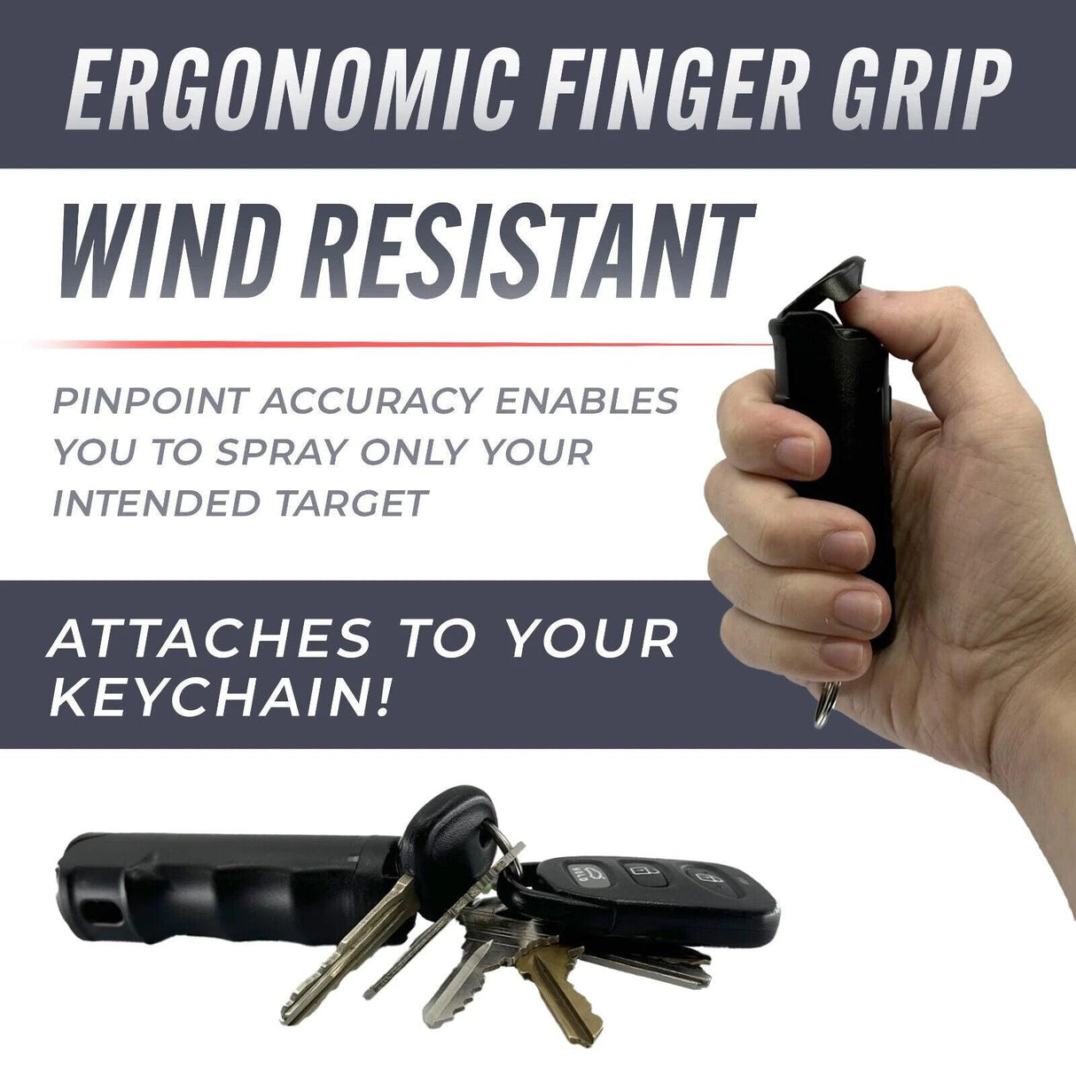 Pepper Spray and Stun Gun Self-Defense Keychain Set - Vibrant Pink