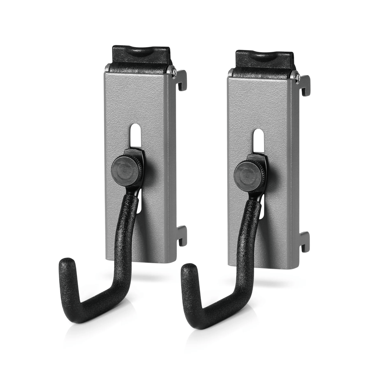 Wall Rack System - Adjustable J-Hooks (2 Pack, 2 Sizes)