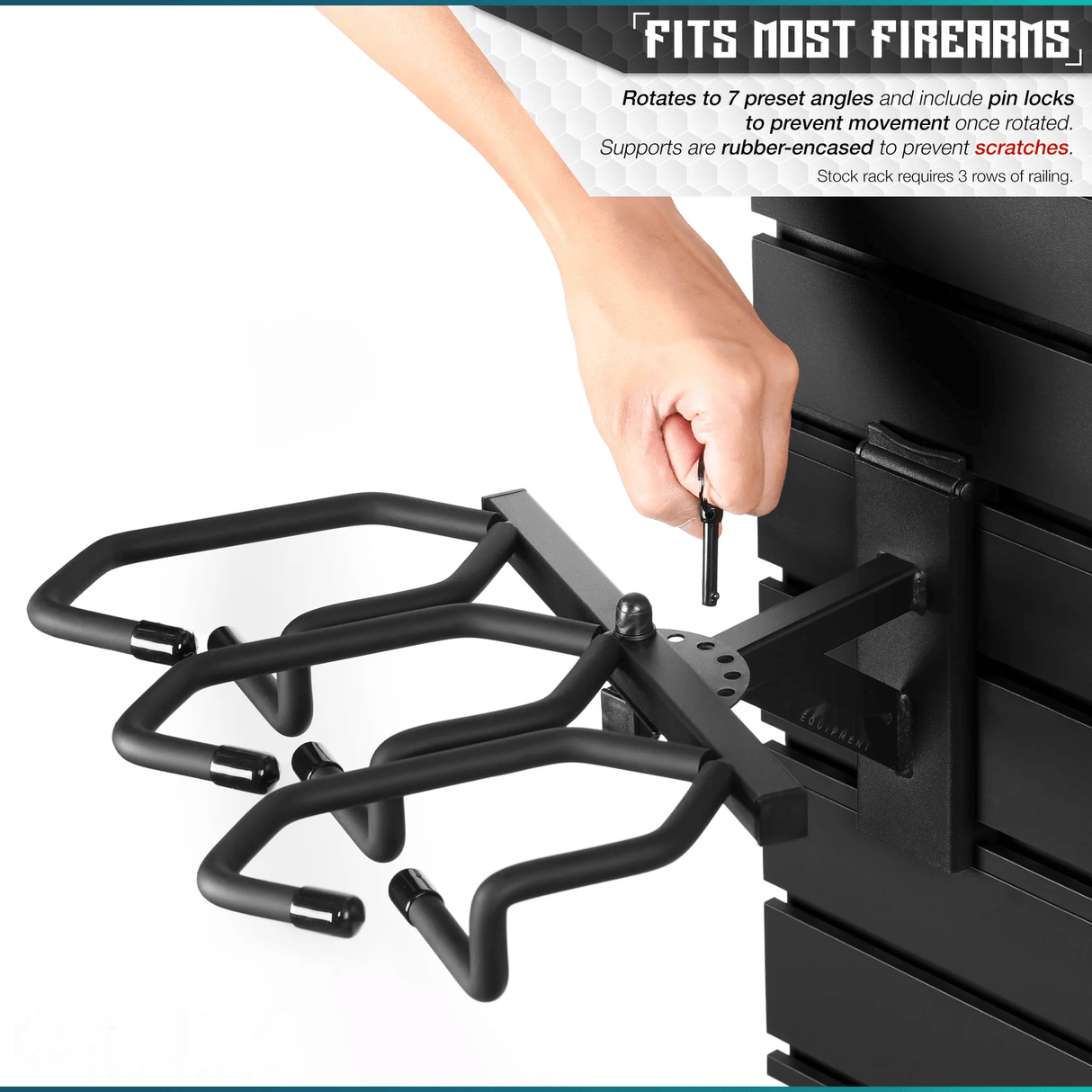 Wall Rack System - Angle Adjustable Rifle Wall Rack