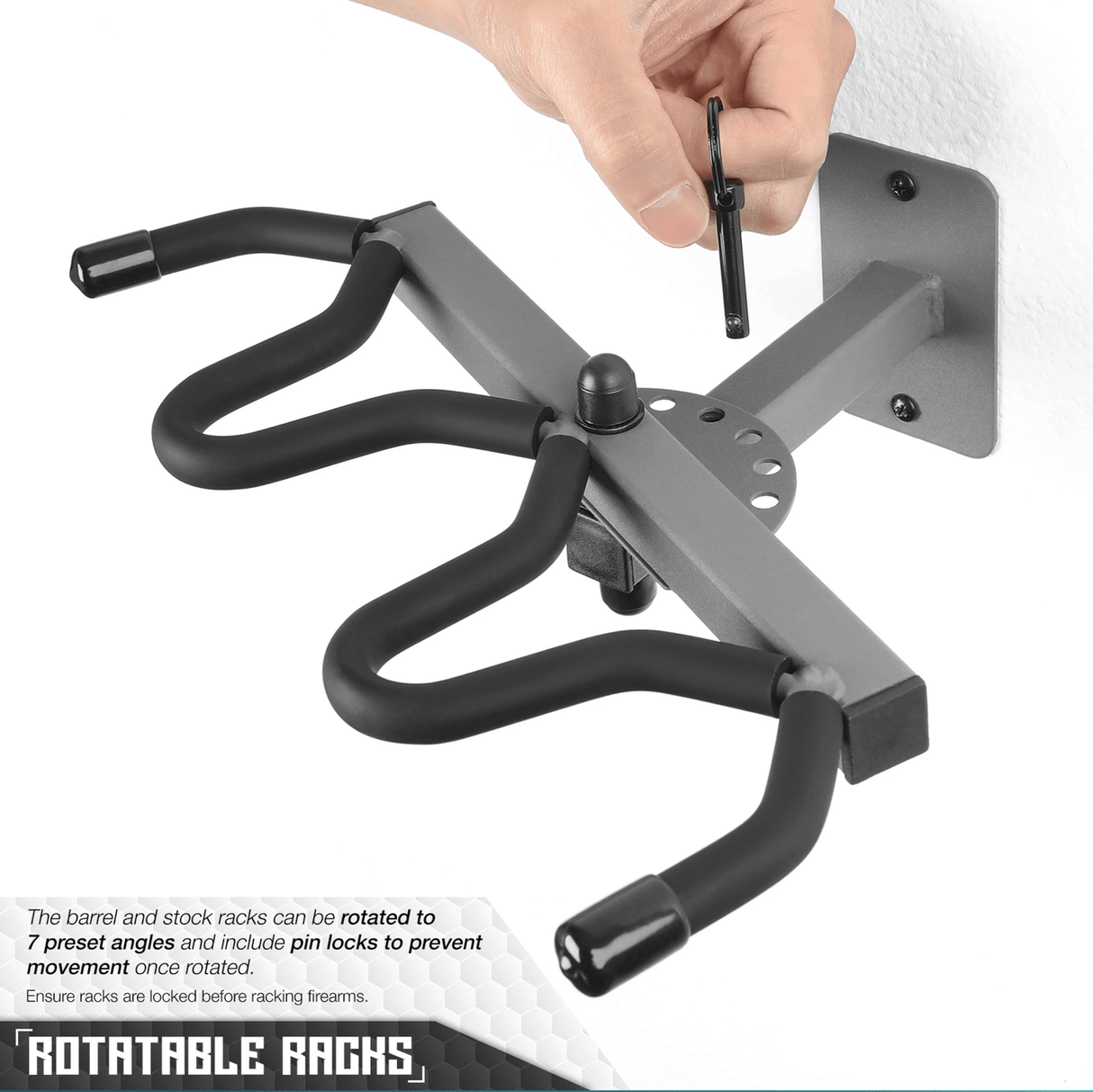 3 Slot Adjustable Wall Rack