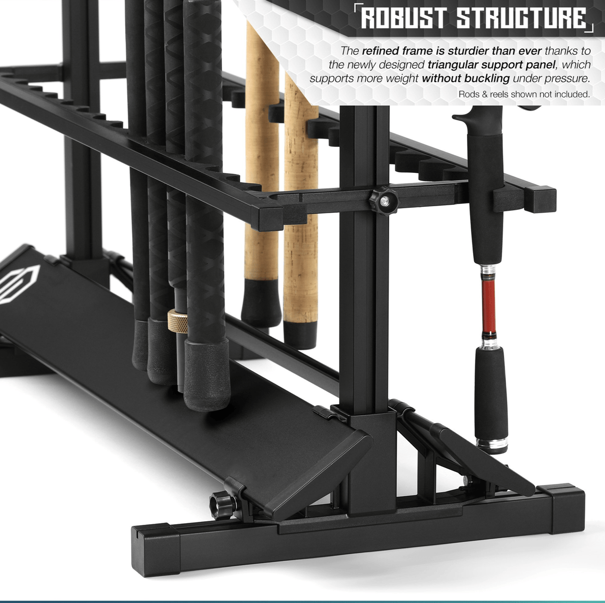 Fishing Pole Aluminum Rack (3 Sizes)