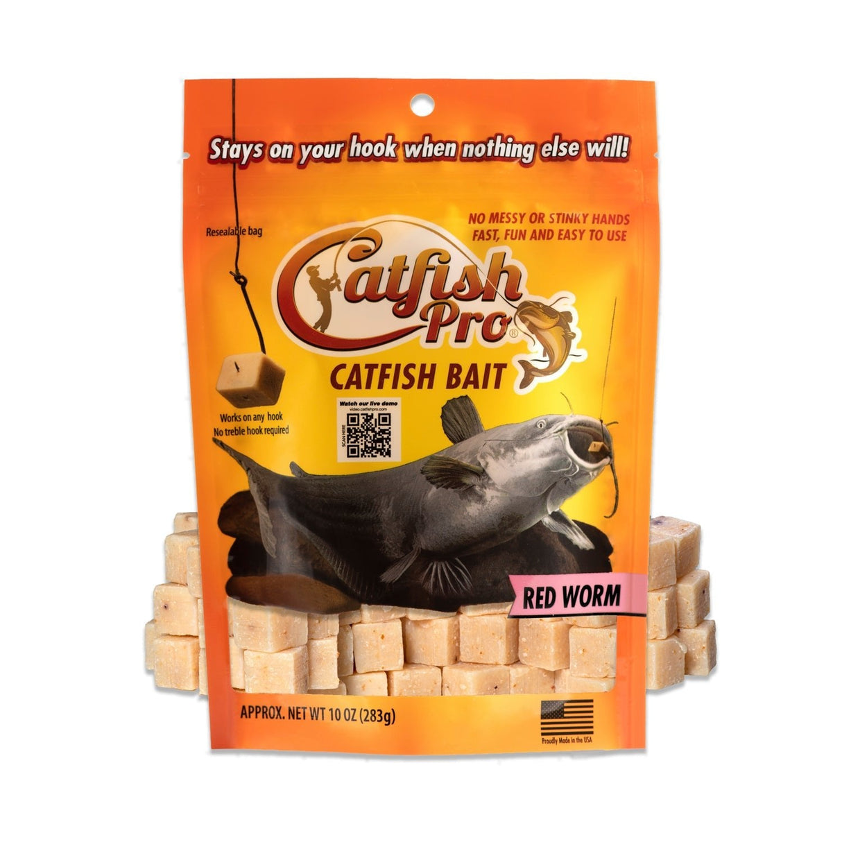 Red Worm Catfish Bait