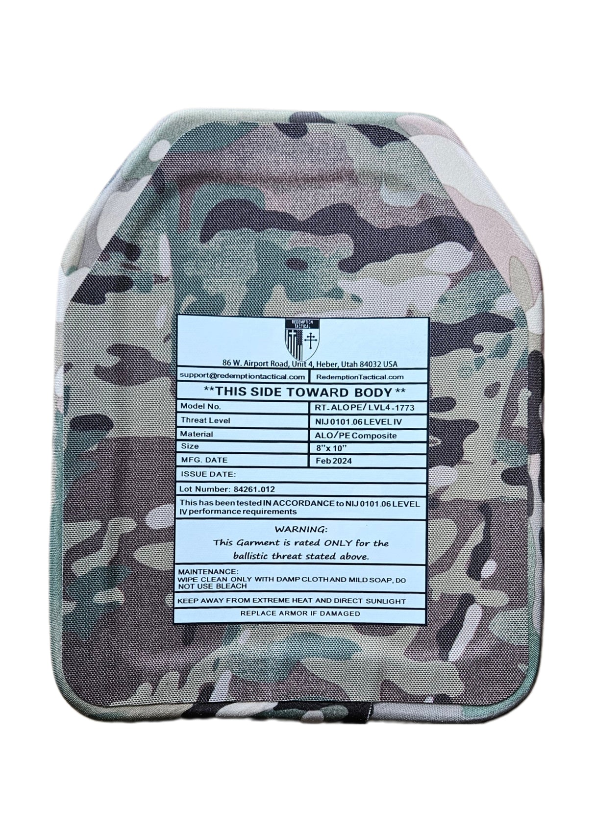 8x10 Level IV Recon 2.0 Armor Kit (Pair Level IV 8x10 Plates or Bundle 8x10 Plates +Recon 2.0 Carrier)