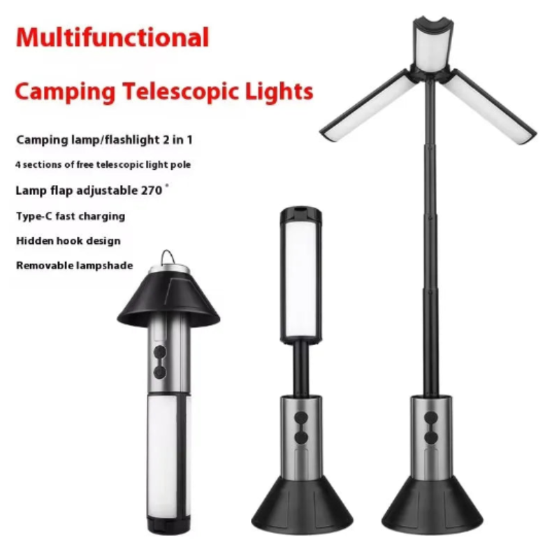 Multi-Functional USB Rechargeable Camping Lantern Flashlight-1