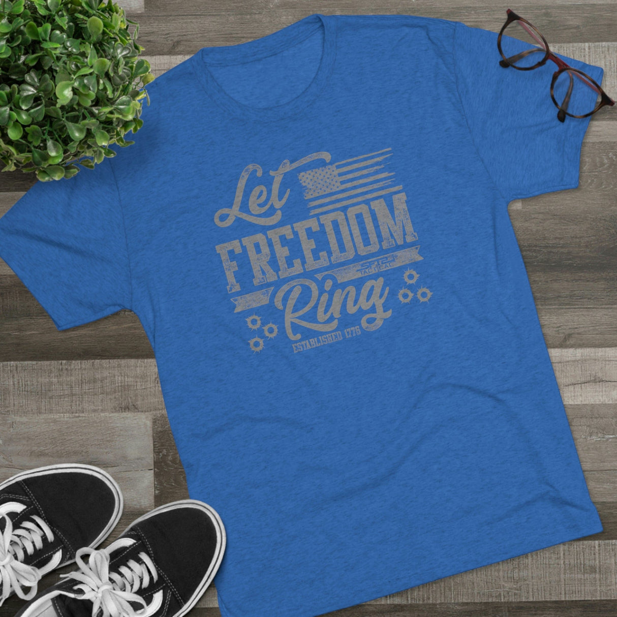Let Freedom Ring - Tri-Blend Crew Tee