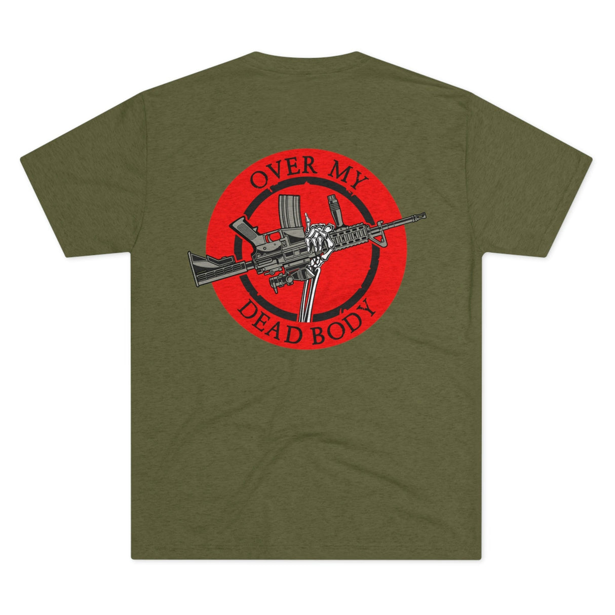 Over My Dead Body - Tri-Blend Crew Tee