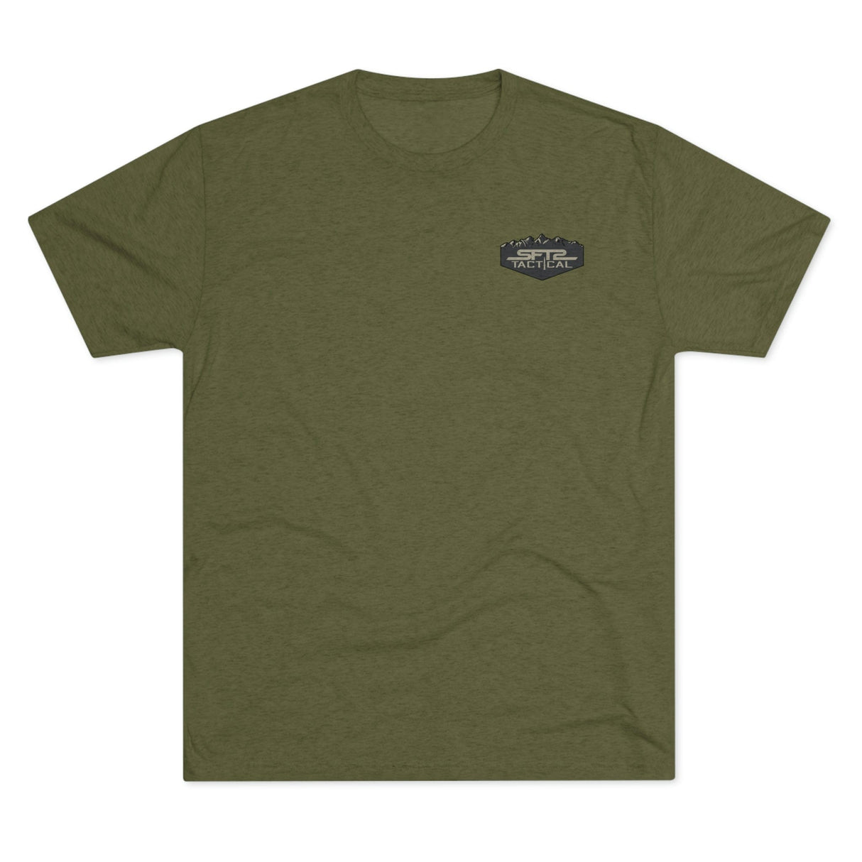 Camo Logo Mountain - Tri-Blend Crew Tee