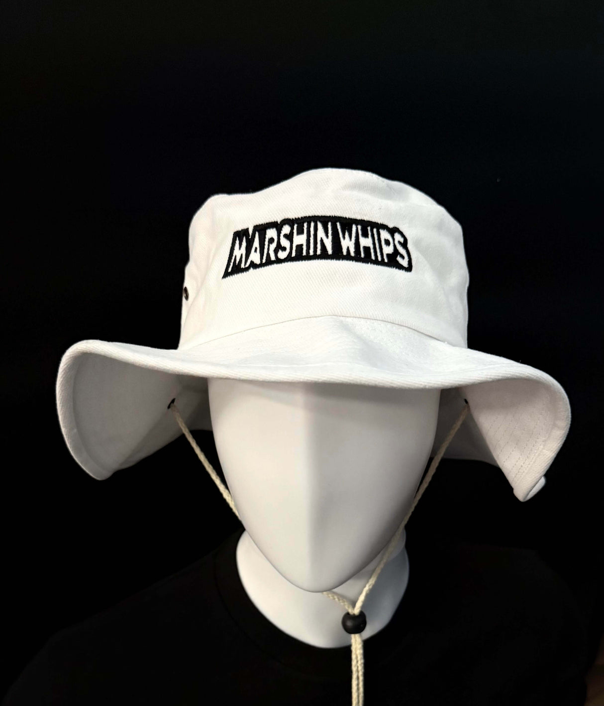 Marshin Whips White Bucket Hat