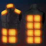 LITEGUEST Heated Vest with LED Light – Winter Outdoor Warming Vest
