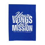 Elevate Plush Blanket Inspirational Velveteen Edition Your Wings Our Mission By The Crew Hangar For Aviation Enthusiasts