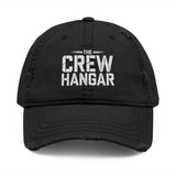 The Crew Hangar Distressed Embroidered Dad Hat Unisex Casual Vintage Cap For Everyday Wear