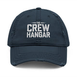 The Crew Hangar Distressed Embroidered Dad Hat Unisex Casual Vintage Cap For Everyday Wear