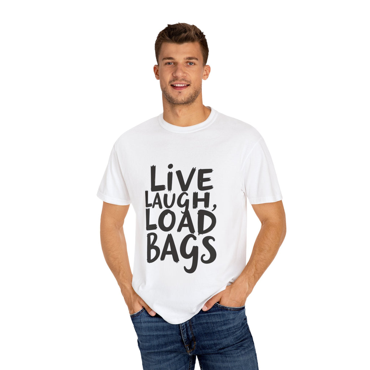 Bold Tarmac Edition Tee Live Laugh Load Bags For Ramp Crew The Crew Hangar Premium Comfort Colors