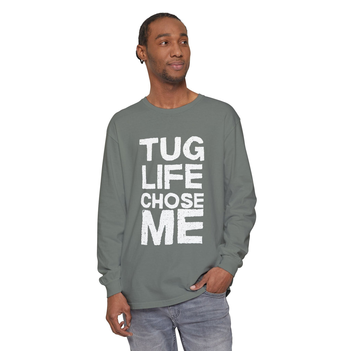 Tug Life Tarmac Edition Long Sleeve Shirt By The Crew Hangar For Aviation Ground Crew Warmth And Durability
