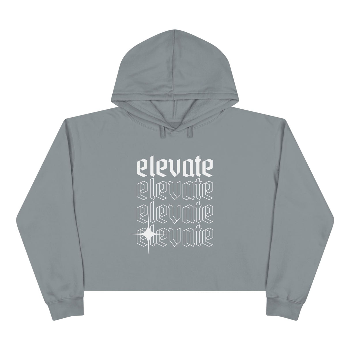 Elevate Crop Hoodie Flightline Fit By The Crew Hangar Ultra Soft Fleece For Crews Gym Goers Off-Shift Ready Athleisure