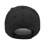 The Crew Hangar Distressed Embroidered Dad Hat Unisex Casual Vintage Cap For Everyday Wear