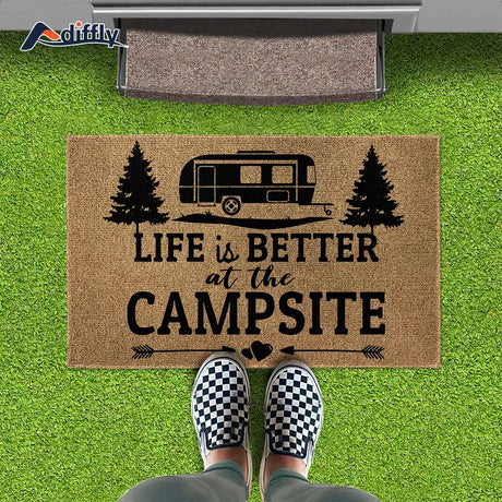 "Life Is Better At The Campsite RV Doormat - 19.7x31.5in (50x80cm)-2