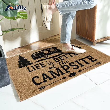 "Life Is Better At The Campsite RV Doormat - 19.7x31.5in (50x80cm)-3
