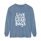 Live Laugh Load Bags Tarmac Edition Long Sleeve Shirt By The Crew Hangar For Ramp Crews