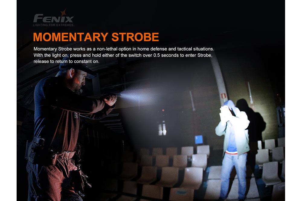 Fenix GL19R Rechargeable Tactical Light Glock Rail Mount 1200 Lumen USB Type C For Tactical Enthusiasts