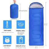 Camping Sleeping Bag Thick Warm for Cold Weather-4